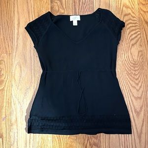 Black Loft Hourglass top